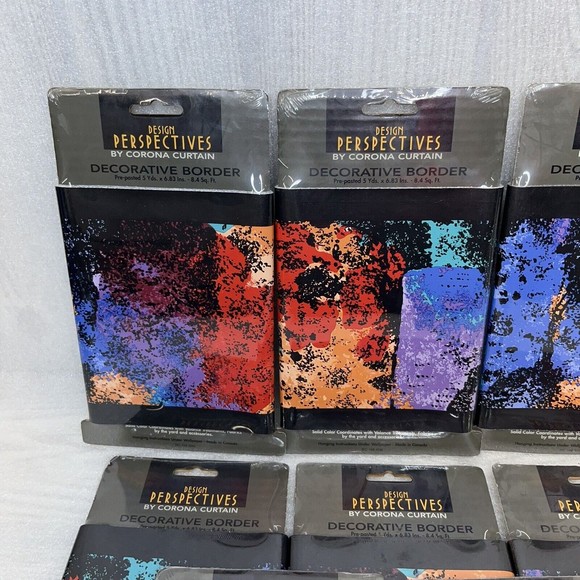 8x Design Perspectives Wallpaper Border, Modern Color Splash 90s, 120 ft Total - Picture 2 of 6